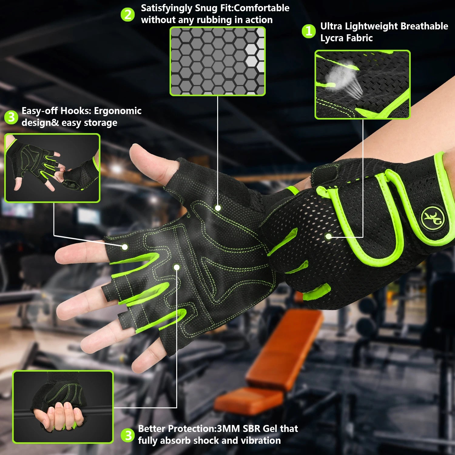 Premium Gym Gloves - Protect Your Hands, Maximize Your Grip