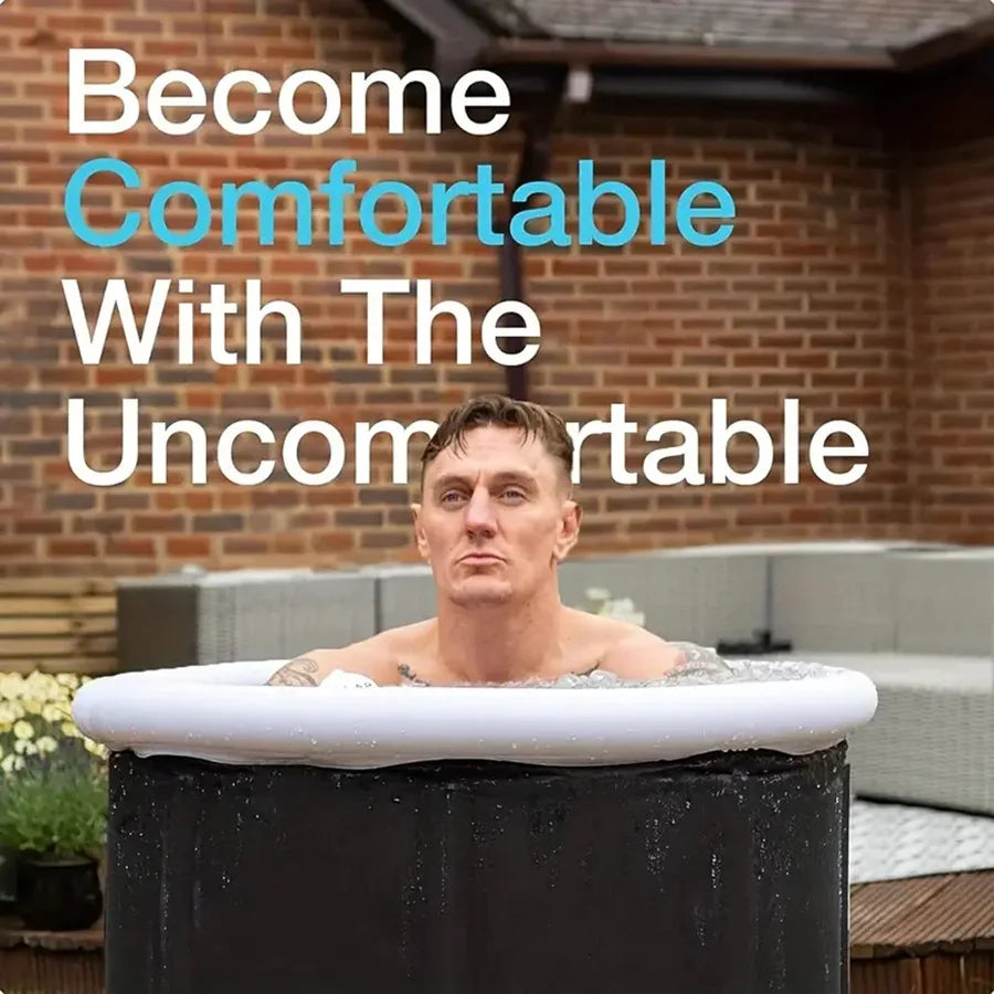 Ice Bath Tub Cold Water Therapy Plunge Tub for Athletes Portable Outdoor Ice Barrel Plunge Pool Inflatable Folding Bathtub