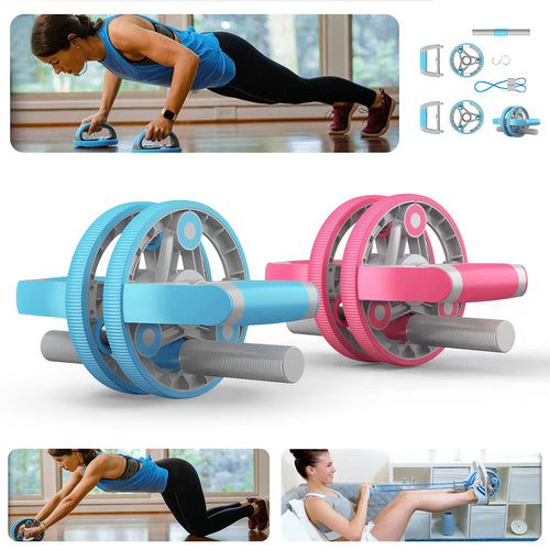 Multifunctional Abdominal Wheel Set - 5-in-1 Home Gym Trainer