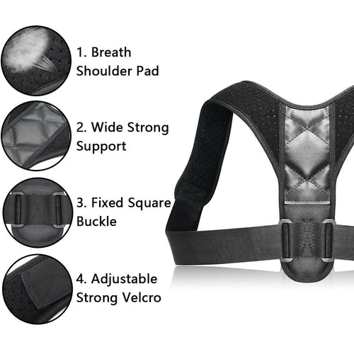 Adjustable Back Posture Corrector - Improve Posture & Reduce Pain