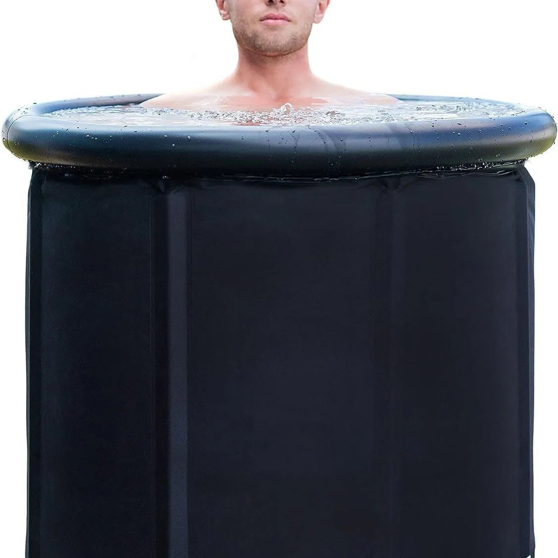 Ice Bath Tub Cold Water Therapy Plunge Tub for Athletes Portable Outdoor Ice Barrel Plunge Pool Inflatable Folding Bathtub