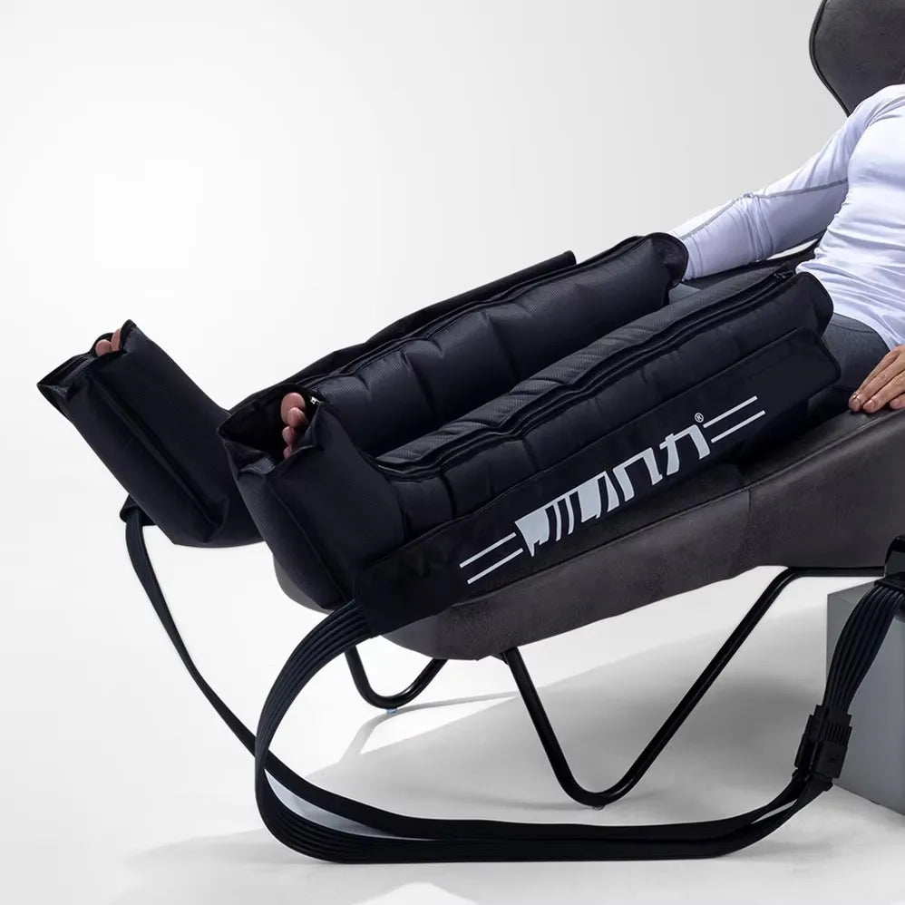 JILI Air Compression Foot  Massager Leg Recovery Boots Blood Circulation Pressotherapy Relax Muscles Lymphatic Drainage 6Cavity