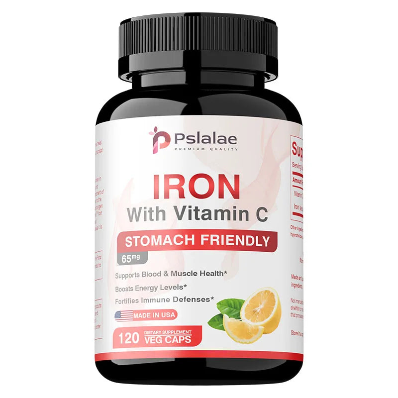 Iron Supplements - Help Maintain A Healthy Immune System and Brain Health, Boost Energy Levels and Fight Fatigue, Relieve Anemia