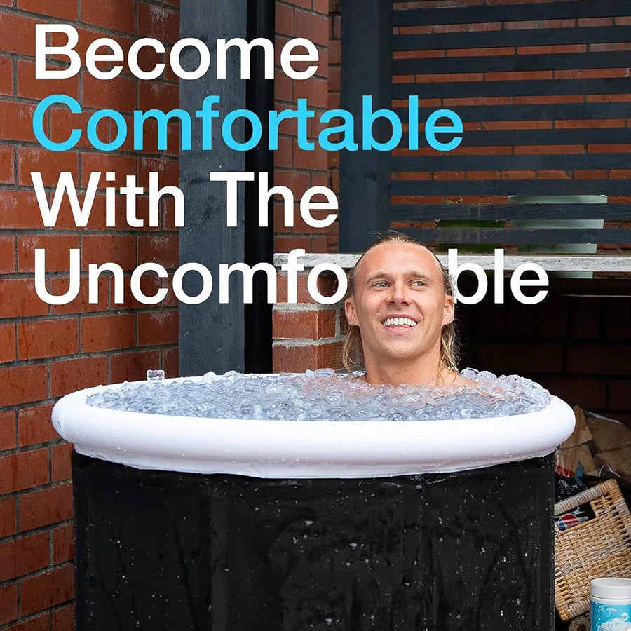Ice Bath Tub Cold Water Therapy Plunge Tub for Athletes Portable Outdoor Ice Barrel Plunge Pool Inflatable Folding Bathtub