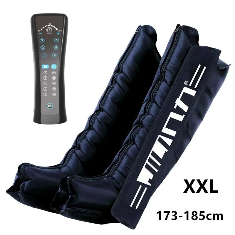 JILI Air Compression Foot  Massager Leg Recovery Boots Blood Circulation Pressotherapy Relax Muscles Lymphatic Drainage 6Cavity